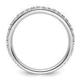 14k White Gold Stackable Expressions White Topaz and Dia. Ring